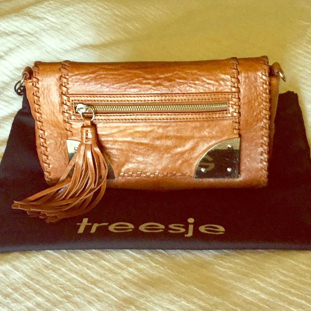 Treesje Leather Clutch